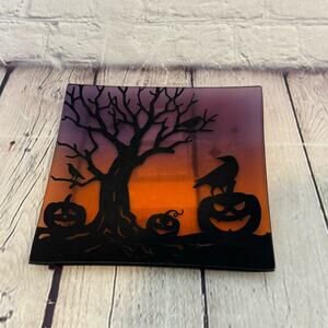 Yankee Candle Halloween Square Frosted Display Tray